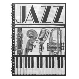 Jazz-Musik-Notizbuch Notizblock