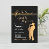 Jazz, Musik-Party Einladung, Perfektion Einladung (Stehend Vorderseite)