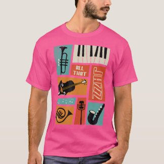 Jazz-Musik - Retro Vintage Piano Jazz T-Shirt