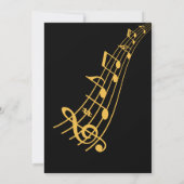 Jazz-Musik-Trompete Einladung (Rückseite)