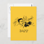 JAZZ-Musikdesign Postkarte (Vorne/Hinten)