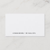 JAZZ-Musikdesign Visitenkarte (Rückseite)