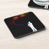 Jazz-Musiker Getränkeuntersetzer (Linke Seite)