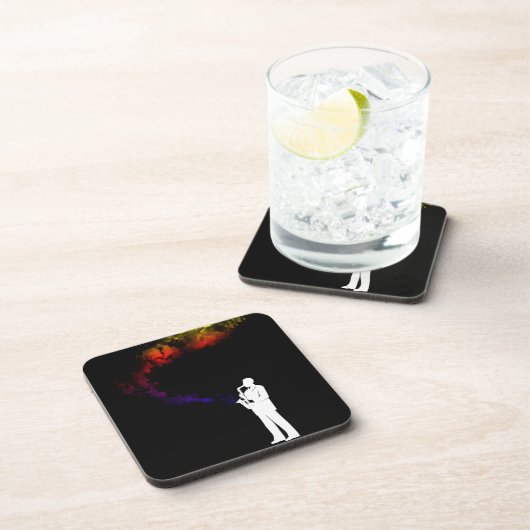 Jazz-Musiker Getränkeuntersetzer (Rechte Seite)