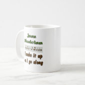 Jazz-Musiker Kaffeetasse (Vorderseite Links)