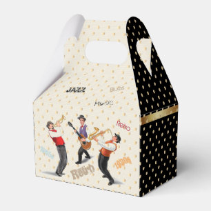 Jazz-Musiker-Retro Musik-Blues Vintage KUNST Farbe Geschenkschachtel