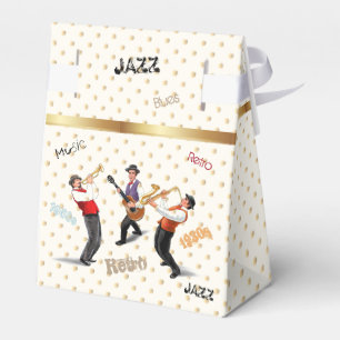 Jazz-Musiker-Retro Musik-Blues Vintage KUNST Farbe Geschenkschachtel