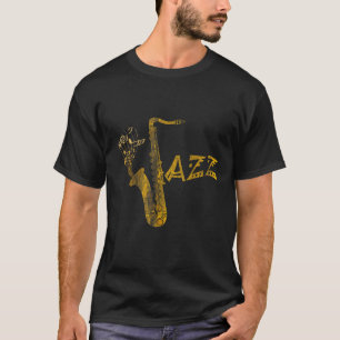 Jazz Musiker Saxophonist Geschenk Saxophon T-Shirt