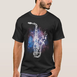 Jazz Musiker Saxophonist Geschenke Saxophon T-Shirt