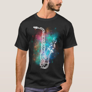 Jazz Musiker Saxophonist Geschenke Saxophon T-Shirt