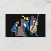 Jazz-Musikindustrie-Karte Visitenkarte (Rückseite)