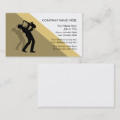 Jazz-Musikindustrie-Karten-Schablone Visitenkarte (Vorne/Hinten)