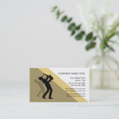 Jazz-Musikindustrie-Karten-Schablone Visitenkarte (Stehend Vorderseite)