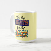 Jazz-Musikliebhaber Kaffeetasse (Vorderseite Links)