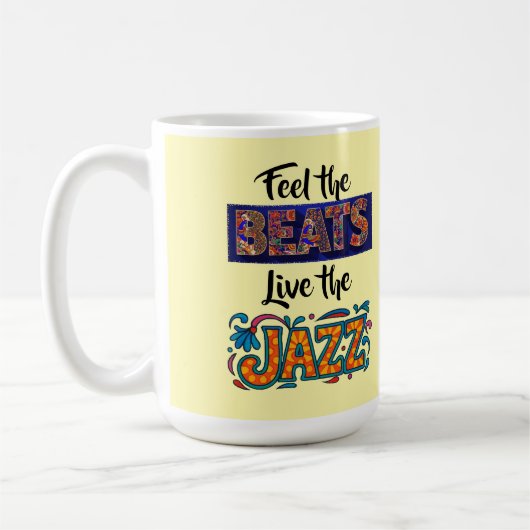 Jazz-Musikliebhaber Kaffeetasse (Links)