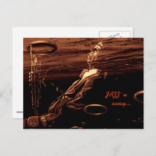 JAZZ´n away... Postkarte (Vorne/Hinten)