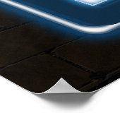 Jazz Neon Sign Poster (Ecke)