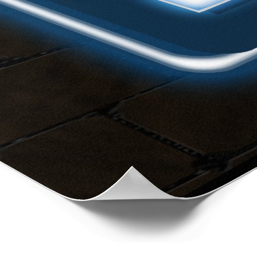 Jazz Neon Sign Poster (Ecke)