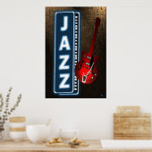 Jazz Neon Sign Poster (Küche)