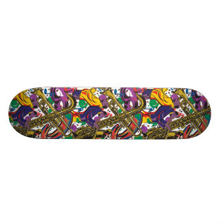 Jazz - neues Orleasn Mardis Gras Skateboard