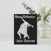 Jazz, New Orleans, Tänzer Postkarte (Stehend Vorderseite)