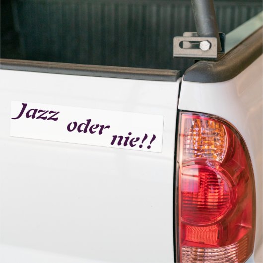 jazz oder nie autoaufkleber (Auf Lkw)
