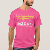 Jazz on Trumpet Player Blues Music Lovers Retro Sm T-Shirt (Vorderseite)