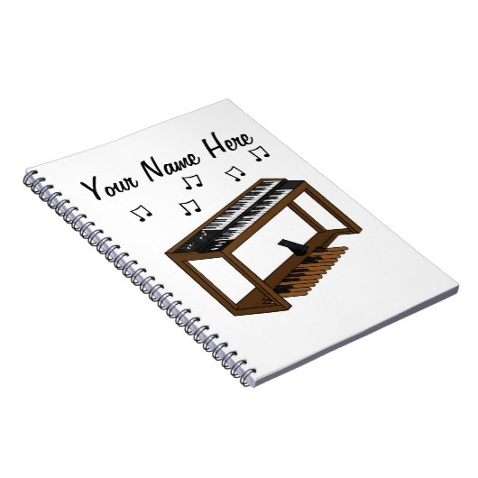 Jazz Organist Musiklehrer maßgeschneidert Notizblock (Rechte Seite)