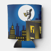 Jazz Player Gebäude Vintag City Dosenkühler (Rückseite)