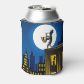 Jazz Player Gebäude Vintag City Dosenkühler (Kanne Rückseite)