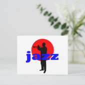 Jazz Player Postkarte (Stehend Vorderseite)