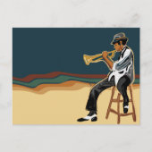 Jazz Player Postkarte (Vorderseite)