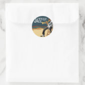 Jazz Player Sticker (Tasche)