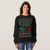 Jazz Player Ugly Christmas Sweater Sweatshirt (Vorne ganz)