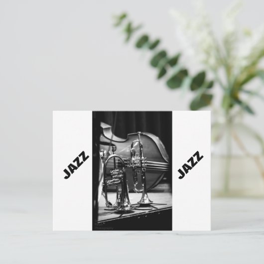 Jazz Postcard Postkarte (Stehend Vorderseite)