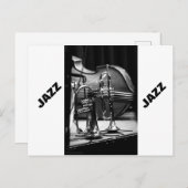 Jazz Postcard Postkarte (Vorne/Hinten)