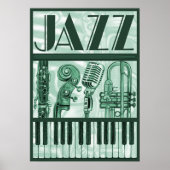 Jazz Poster Green (Vorne)