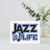 Jazz Postkarte (Stehend Vorderseite)