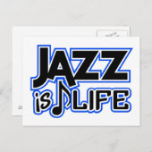 Jazz Postkarte (Vorne/Hinten)