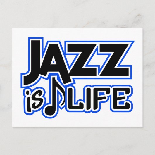 Jazz Postkarte (Vorderseite)