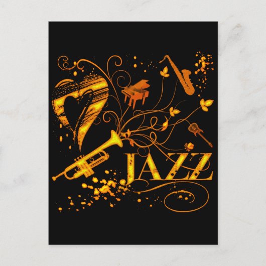 JAZZ POSTKARTE (Vorderseite)