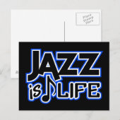 Jazz Postkarte (Vorne/Hinten)