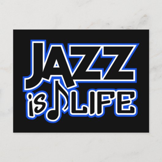 Jazz Postkarte (Vorderseite)