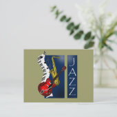 Jazz Postkarte (Stehend Vorderseite)