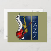 Jazz Postkarte (Vorne/Hinten)
