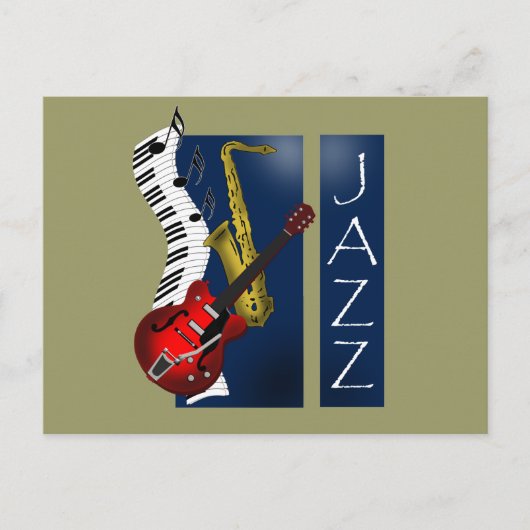 Jazz Postkarte (Vorderseite)