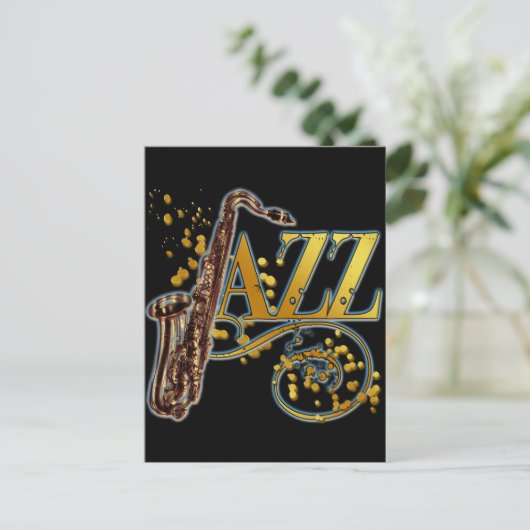 JAZZ POSTKARTE (Stehend Vorderseite)