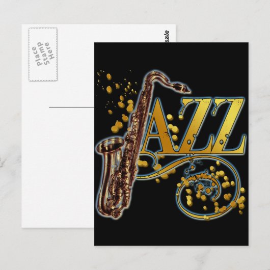 JAZZ POSTKARTE (Vorne/Hinten)