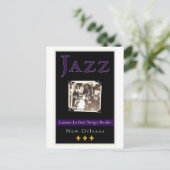 Jazz Postkarte (Stehend Vorderseite)