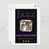 Jazz Postkarte (Vorne/Hinten)